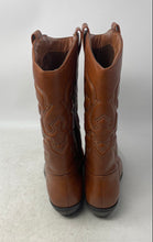 Load image into Gallery viewer, Soda Womens Reno Brown Leather Pull-On Mid-Calf Cowgirl Western Boots Size 8
