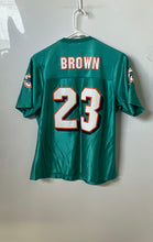 Load image into Gallery viewer, NFL Team Apparel Womens Aqua Miami Dolphins Ronnie Brown #23 Jersey Size Large
