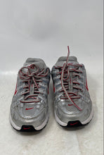 Load image into Gallery viewer, Nike Girls P-6000 HV5064-002 Silver Gray Red Lace-Up Sneaker Shoes Size 4Y
