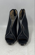 Load image into Gallery viewer, Michael Kors Womens Black Leather Cone Platform Ankle Booties Size 10M
