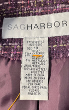 Load image into Gallery viewer, Sag Harbor Womens Purple Long Sleeve Spread Collar Button Front Jacket Size 18
