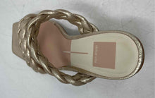 Load image into Gallery viewer, Dolce Vita Womens Gold Open Toe Slip-On Block Slide Sandals Size 8M
