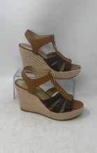 Load image into Gallery viewer, Michael kors Womens Berkley Brown Wedge Platform Espadrille Sandals Size 7M
