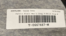 Load image into Gallery viewer, Calvin Klein Mens Gray Heather Cotton Short Sleeve Pullover T-Shirt Size M
