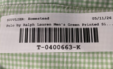 Load image into Gallery viewer, Polo By Ralph Lauren Mens Green Printed Long Sleeve Dress Shirt Size 16.5
