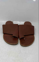 Load image into Gallery viewer, Vince Womens Edris Brown Leather Toe Ring Slip-On Slide Sandals Size 9.5M
