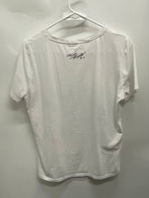 Load image into Gallery viewer, Karl Lagerfeld Womens White Short Sleeve Round Neck Pullover T-Shirt Size Medium
