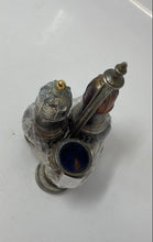 Load image into Gallery viewer, Home &amp; Kitchen Silver-Tone Salt Pepper And Spice Trio Metal Holder
