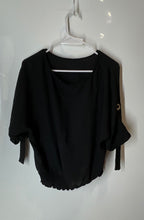 Load image into Gallery viewer, 7th Ave Design Studio New York &amp; Co Womens Black Round Neck Blouse Top Size L
