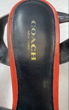 Load image into Gallery viewer, Coach Womens Izzy Q7083 Red Leather Stiletto Ankle Strap Heels Size 8B

