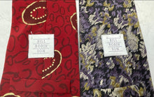 Load image into Gallery viewer, Set Of Two Pcs Bill Robin Son Mens Multicolor Abstract Print Silk Designer Tie
