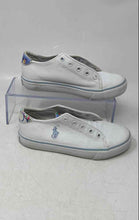 Load image into Gallery viewer, Polo Ralph Lauren Kids Blue White Lace-Up Sneaker Shoes Size 12 No Laces

