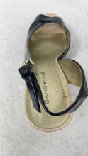 Load image into Gallery viewer, Bandolino Womens BD Sterling Black Leather Buckle Stiletto Slingback Heels 8 M
