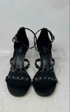Load image into Gallery viewer, Michael Kors Womens Black Studded High Stiletto Ankle Strap Heels Size 7M
