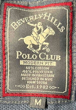 Load image into Gallery viewer, Beverly Hills Polo Club Mens Blue Short Sleeve Modern Fit Polo Shirt Sz M W/ Tag
