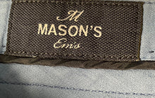 Load image into Gallery viewer, Mason's Mens Blue Flat Front Slash Pocket Straight Leg Dress Pants Size 50
