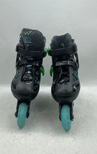 Load image into Gallery viewer, Roller Derby Kids Sprinter Black Blue Adjustable Quad Inline Skate Size 3-6
