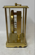 Load image into Gallery viewer, Vintage Pearl S Haller Gold Tone Skeleton Movement Carriage Clock Not Tested
