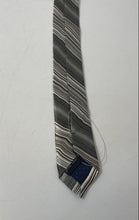 Load image into Gallery viewer, Pierre Cardin Mens Green Striped Printed Adjustable Pointed Tie

