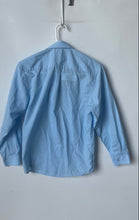 Load image into Gallery viewer, Berlioni Italy Boys Blue Long Sleeve Spread Collar Dress Shirt Size 14
