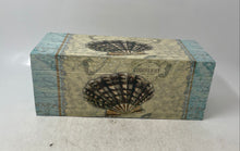 Load image into Gallery viewer, Stupell Art Blue Beige Coquelicot Coastal-Themed Rectangular Lined Storage Box
