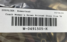 Load image into Gallery viewer, Coach Womens Jayme Beige Brown Signature Print Lace-Up Sneaker Shoes Size 7M
