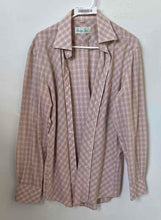 Load image into Gallery viewer, Monsoon Rain Mens Pink Plaid Long Sleeve Spread Collar Dress Shirt Size 16
