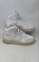 Load image into Gallery viewer, Nike Kids Air Force 1 High 07 White Leather Lace-Up Sneaker Shoes Size 6.5Y
