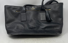 Load image into Gallery viewer, Kate Spade New York Womens Southport Avenue Oden Black Leather Tote Handbag
