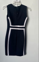 Load image into Gallery viewer, Calvin Klein Womens Blue Sleeveless Round Neck Back-Zip Sheath Dress Size 2P
