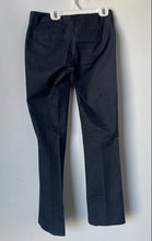 Load image into Gallery viewer, Express Womens Blue Flat Front Pockets Regular Fit Columnist Dress Pants Size 0R
