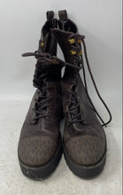 Load image into Gallery viewer, Michael Kors Womens Bryce Brown Leather Lace-Up Combat Boots Size 10M
