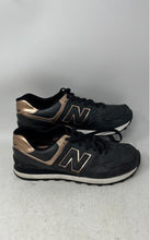 Load image into Gallery viewer, New Balance Womens 574 WL574PMR Black Lace-Up Low Top Running Shoes Size 9 B
