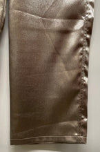 Load image into Gallery viewer, Zara Womens Brown Shiny Flat Front Pockets Wide-Leg Dress Pants Size XS
