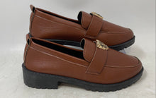 Load image into Gallery viewer, Unbranded Womens Brown Leather Round Toe Slip-On Loafer Shoes Size EUR 36
