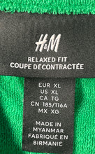 Load image into Gallery viewer, H&amp;M Mens Green White Relaxed Fit Long Sleeve Full-Zip Track Jacket Size XL
