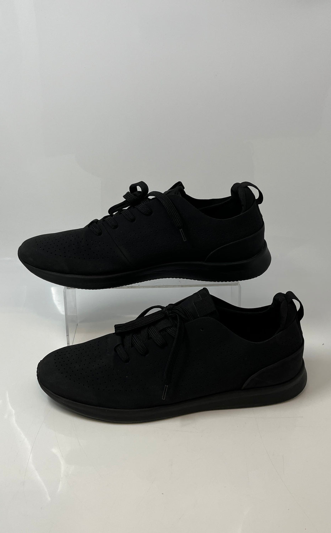 Madden NYC Mens Black Slip-Resistant Lace-Up Low Top Sneaker Shoes Size 11