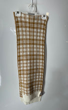 Load image into Gallery viewer, Timberland Womens Brown Beige Plaid Knitted Rectangle Scarf One Size
