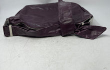 Load image into Gallery viewer, Badgley Mischka Womens Dark Purple Inner Pockets Adjustable Strap Shoulder Purse
