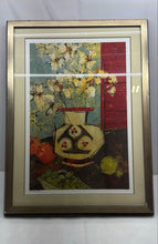 Load image into Gallery viewer, O.Maxweller Fleur Square Framed Still Life Floral Vase Fruit Art Painting
