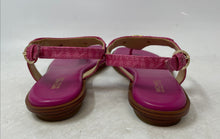 Load image into Gallery viewer, Michael Kors Womens Pink Leather T-Strap Designer Thong Sandals Size 7M
