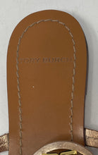 Load image into Gallery viewer, Authentic Tory Burch Womens Miller Gold-Tone Brown Slip-On Thong Sandals Size 5M
