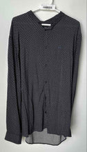 Load image into Gallery viewer, Armani Exchange Womens Black Geometric Print Long Sleeve Button-Up Shirt Size XL
