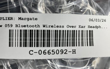 Load image into Gallery viewer, Mpow 059 Black &amp; Red Bluetooth Wireless Over Ear Headphones No Tested
