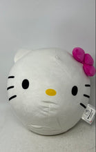 Load image into Gallery viewer, Sanrio Hello Kitty Cloud White And Bright Pink Bow Plush Travel Head Pillow
