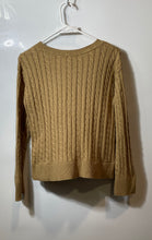 Load image into Gallery viewer, Tommy Hilfiger Womens Camel Beige Long Sleeve Cable-Knit Pullover Sweater Sz XS
