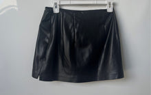 Load image into Gallery viewer, Express Womens Black Flat Front Asymmetrical Side Slit Mini Skirt Size 2
