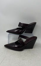 Load image into Gallery viewer, Zara Womens Brown Pointed Toe Slip-On Wedge Mules Sandals Size 38
