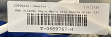 Load image into Gallery viewer, NBA Mens Gray Orlando Magic Long Sleeve Basketball Pullover Hoodie Size 2XL
