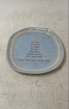 Load image into Gallery viewer, Demdaco Blue Beige One-Year Birthday Decorative Collector Plate With Box
